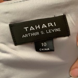 Tahari grey dress